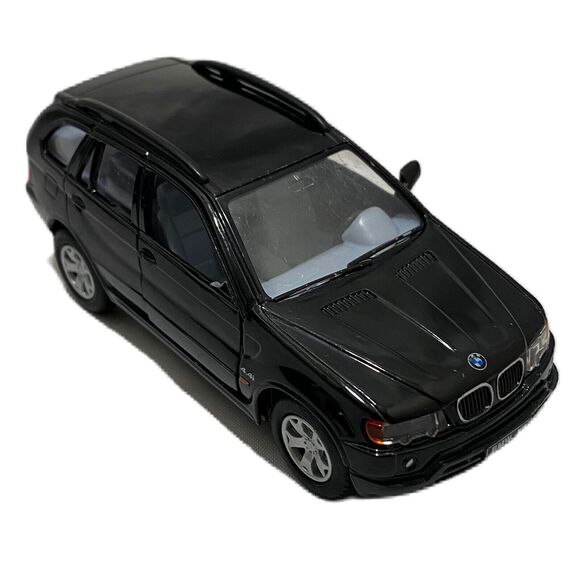 Black BMW X5 Die Cast Car Midsize Luxury SUV Black 1/72 Scale Kinsmart LLC - Picture 1 of 12